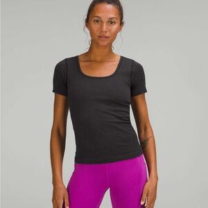 NWT Lululemon Ebb to Street Short Sleeve Shirt Black Size 10